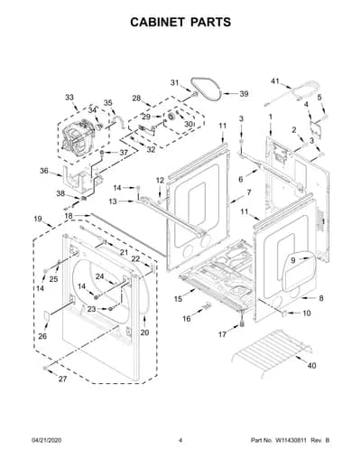 CABINET PARTS