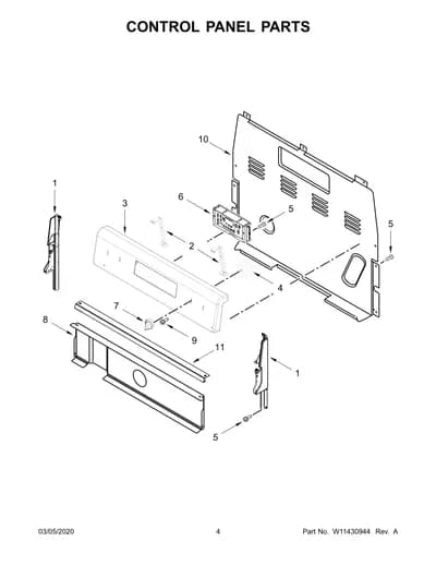 CONTROL PANEL PARTS