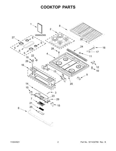COOKTOP PARTS
