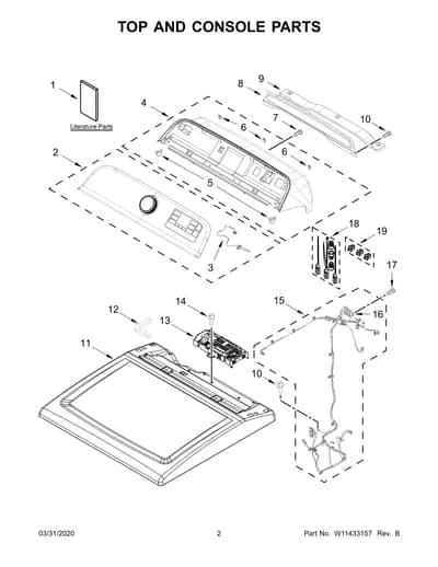 TOP AND CONSOLE PARTS