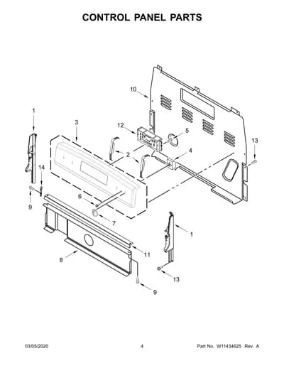 CONTROL PANEL PARTS