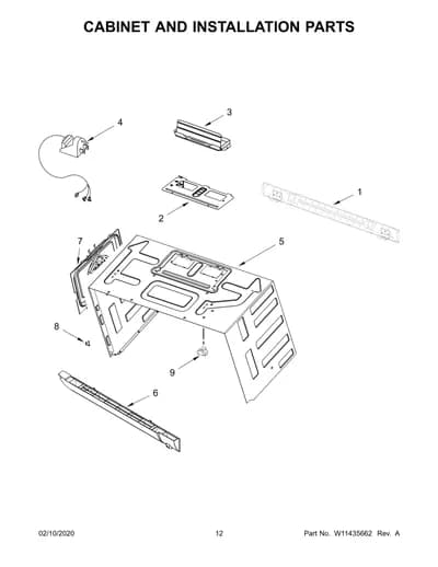 CABINET AND INSTALLATION PARTS