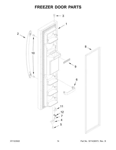 FREEZER DOOR PARTS