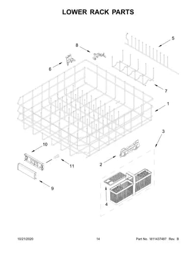 LOWER RACK PARTS