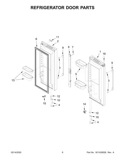 REFRIGERATOR DOOR PARTS
