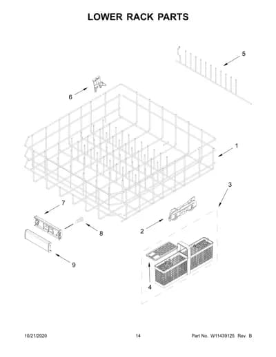 LOWER RACK PARTS