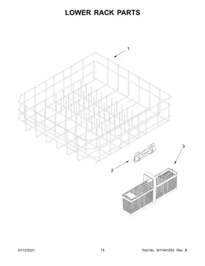 LOWER RACK PARTS