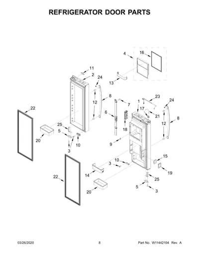 REFRIGERATOR DOOR PARTS