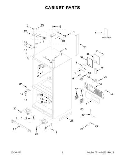 CABINET PARTS