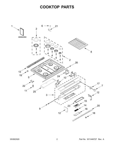 COOKTOP PARTS