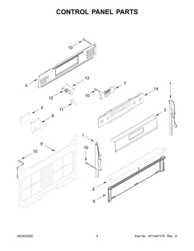 CONTROL PANEL PARTS