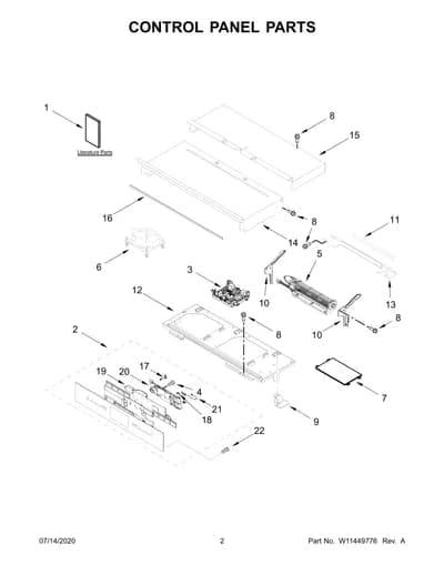 CONTROL PANEL PARTS