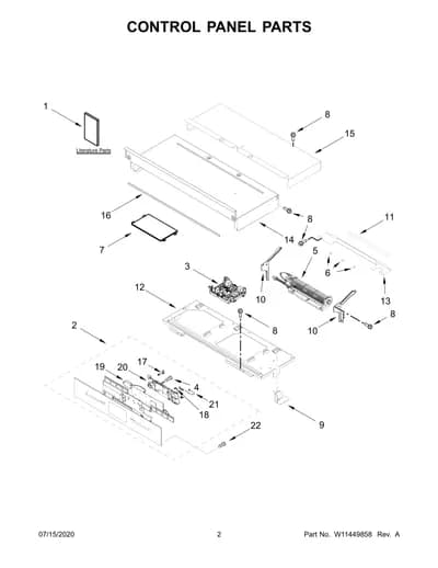 CONTROL PANEL PARTS