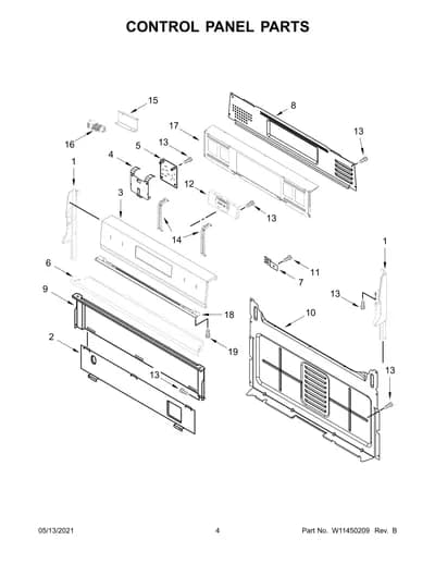 CONTROL PANEL PARTS