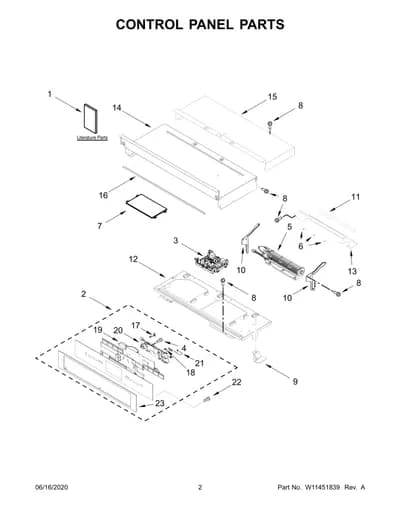 CONTROL PANEL PARTS