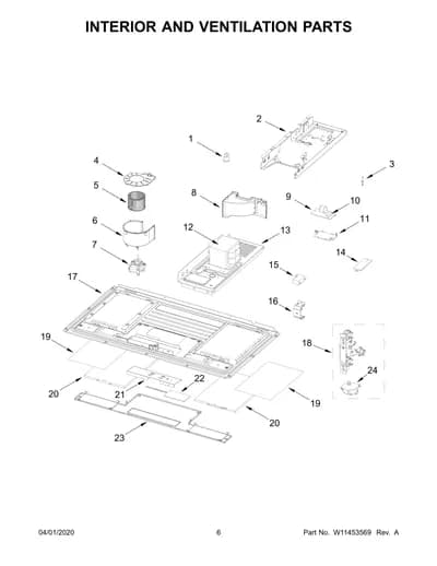 INTERIOR AND VENTILATION PARTS