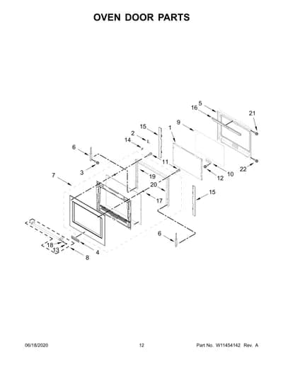 OVEN DOOR PARTS