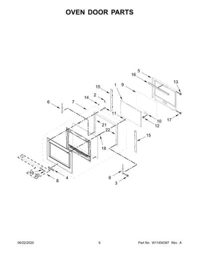 OVEN DOOR PARTS
