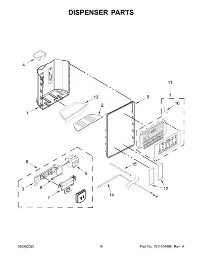 DISPENSER PARTS
