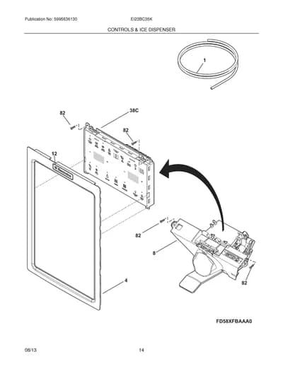 CONTROLS & ICE DISPENSER