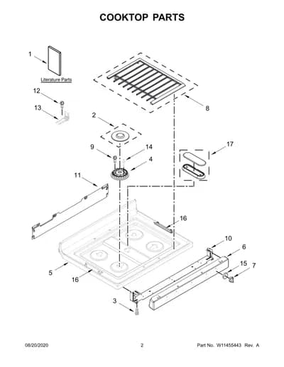 COOKTOP PARTS