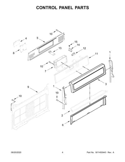 CONTROL PANEL PARTS