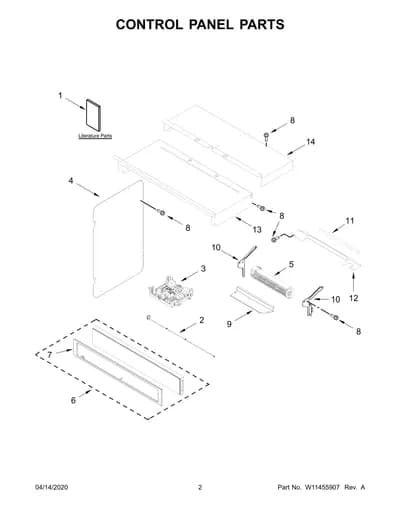 CONTROL PANEL PARTS