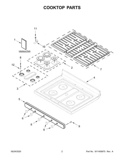 COOKTOP PARTS