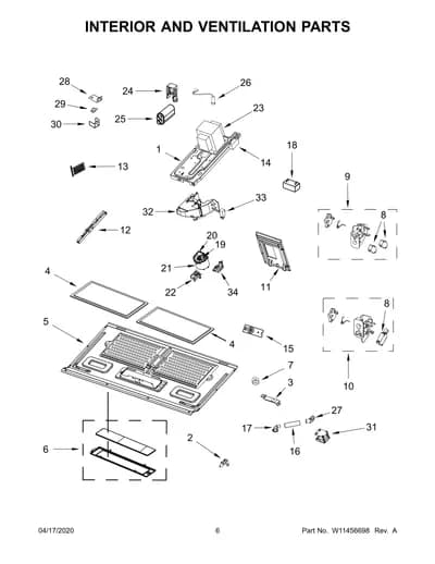 INTERIOR AND VENTILATION PARTS