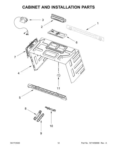 CABINET AND INSTALLATION PARTS