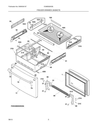 FREEZER DRAWER, BASKET