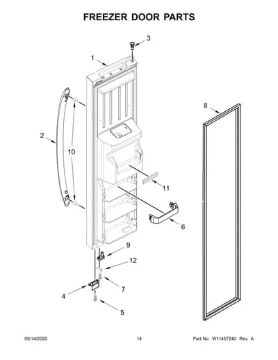 FREEZER DOOR PARTS