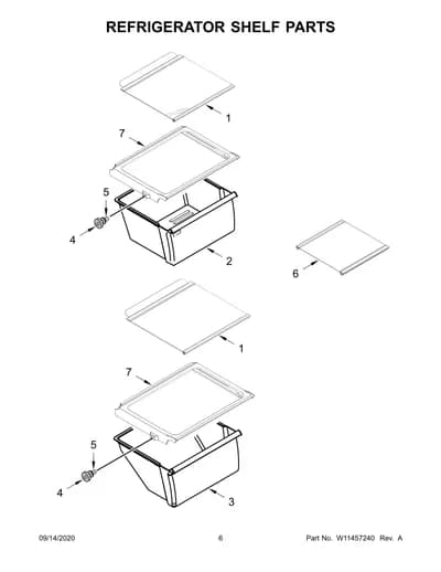 REFRIGERATOR SHELF PARTS