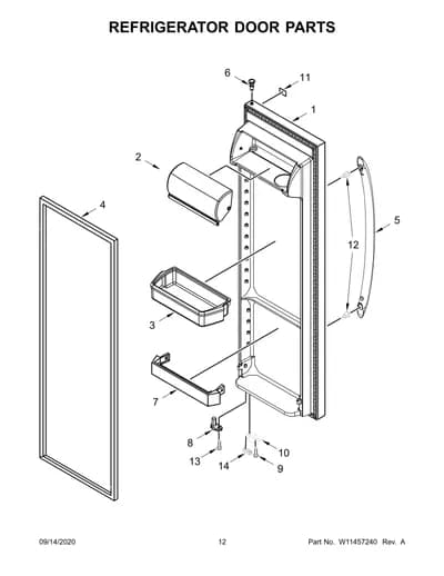 REFRIGERATOR DOOR PARTS