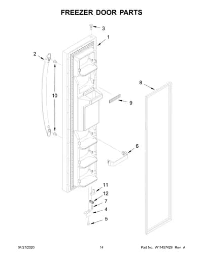 FREEZER DOOR PARTS