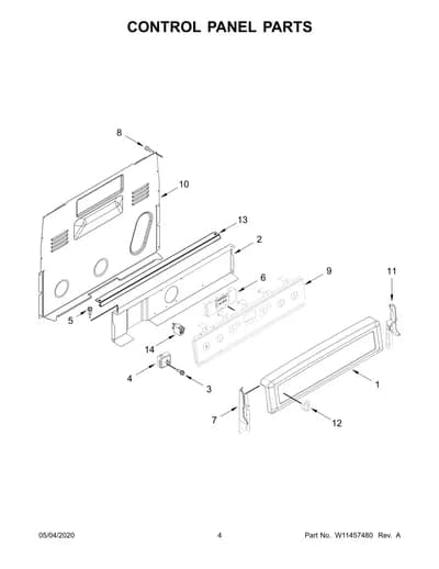 CONTROL PANEL PARTS