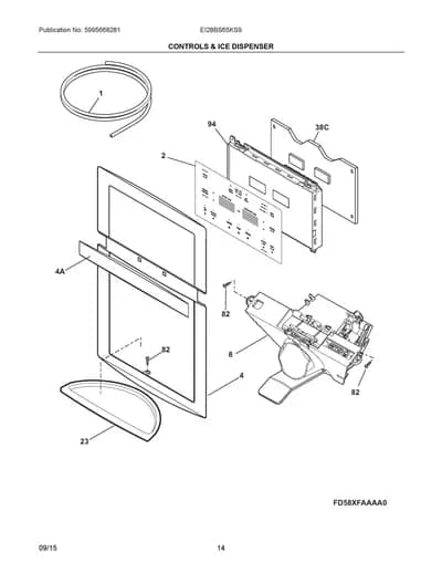 CONTROLS & ICE DISPENSER