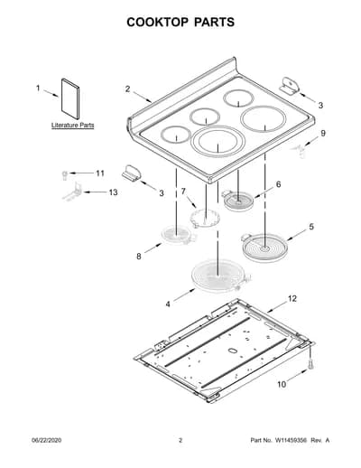 COOKTOP PARTS