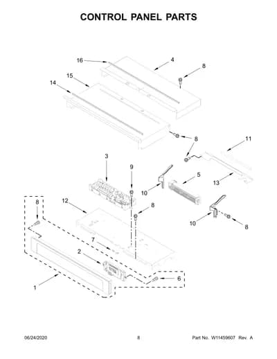CONTROL PANEL PARTS