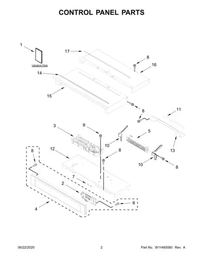 CONTROL PANEL PARTS