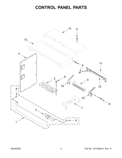 CONTROL PANEL PARTS
