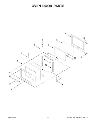 OVEN DOOR PARTS