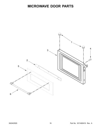 MICROWAVE DOOR PARTS