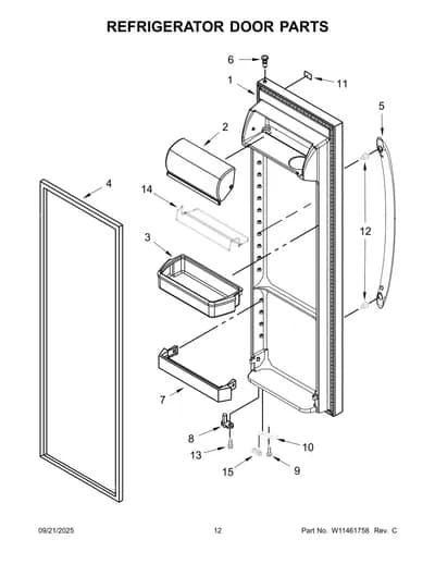 REFRIGERATOR DOOR PARTS
