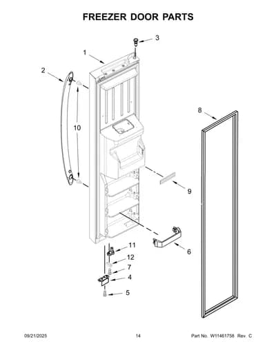 FREEZER DOOR PARTS