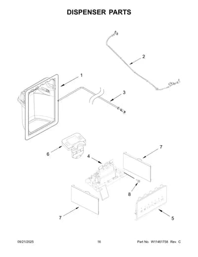 DISPENSER PARTS
