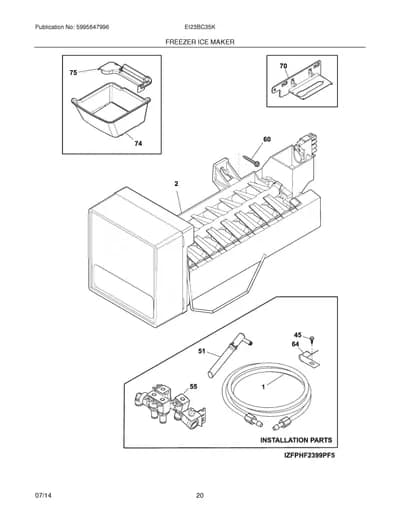 FREEZER ICE MAKER