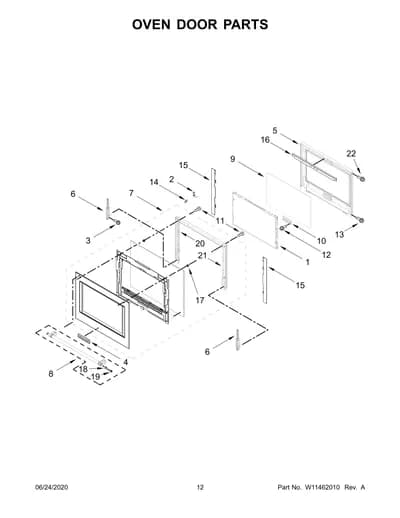 OVEN DOOR PARTS
