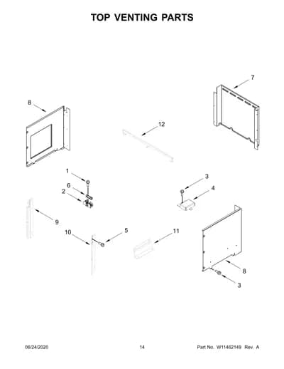 TOP VENTING PARTS