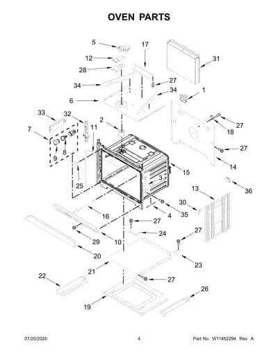 OVEN PARTS